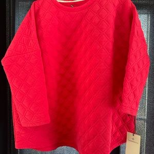 Tuckernuck Azalea Quilted Crewneck NWT